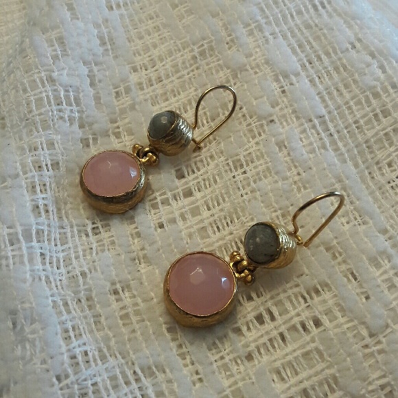 Used earings AJS design studio 22k gold plated - Picture 1 of 4